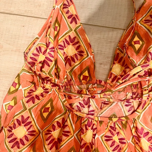 Stitch and feather terra tiered mini dress - Picture 3 of 3